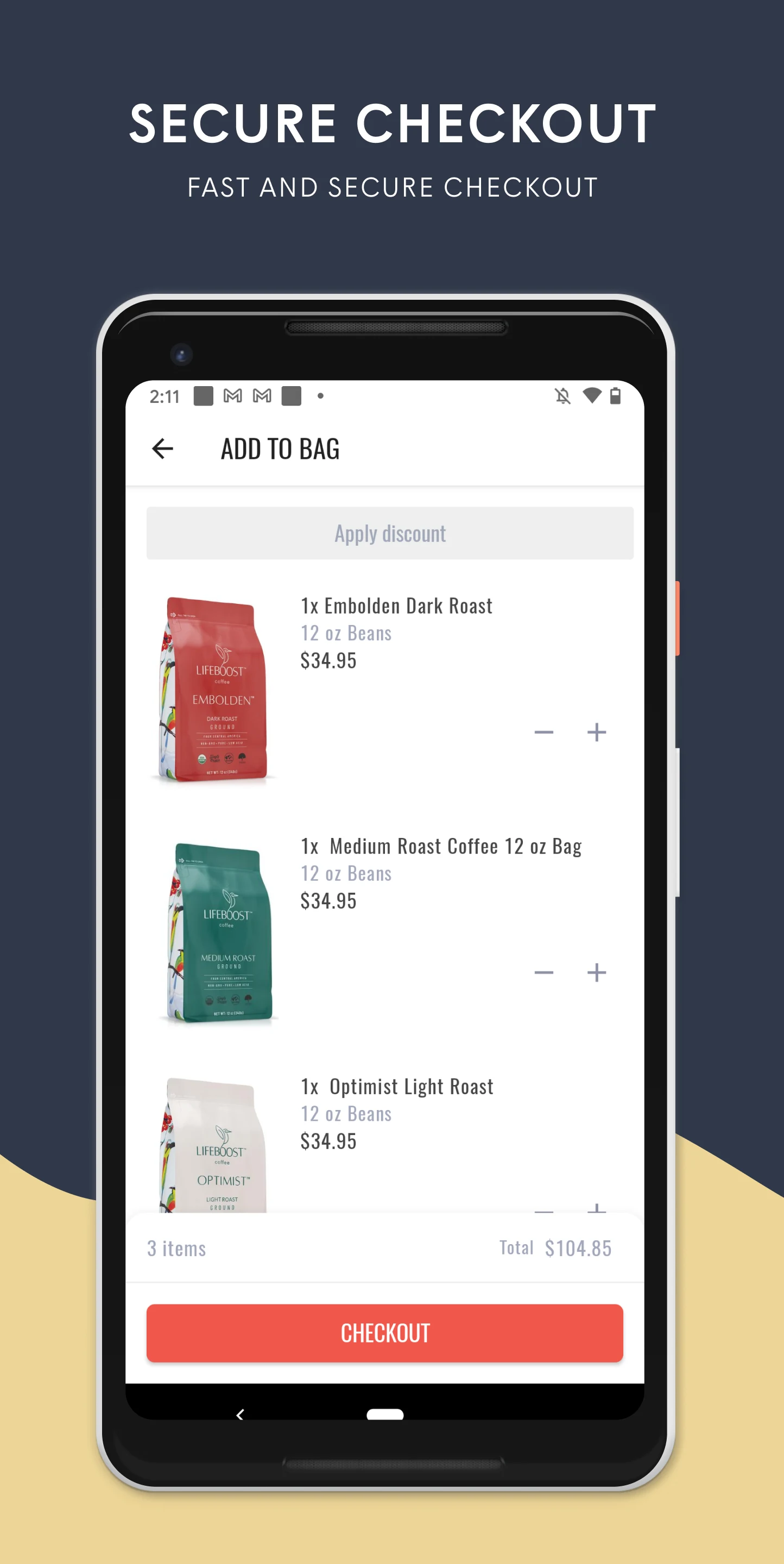 Lifeboost Coffee screenshot
